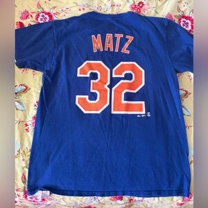 New York Mets x Majestic x Steven Matz #32 royal blue tee size men’s medium